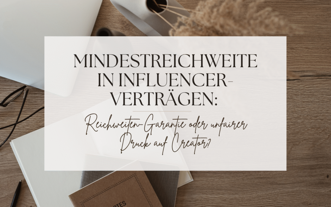 Mindestreichweite in Influencer-Verträgen: Reichweiten-Garantie oder unfairer Druck auf Creator?